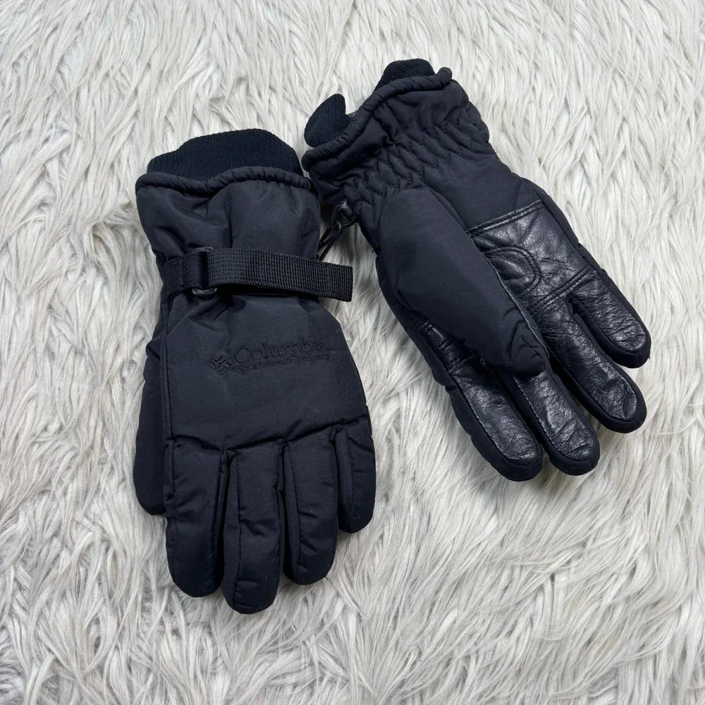 Columbia Youth XL Black Snow Winter Gloves Skiing Snowboarding